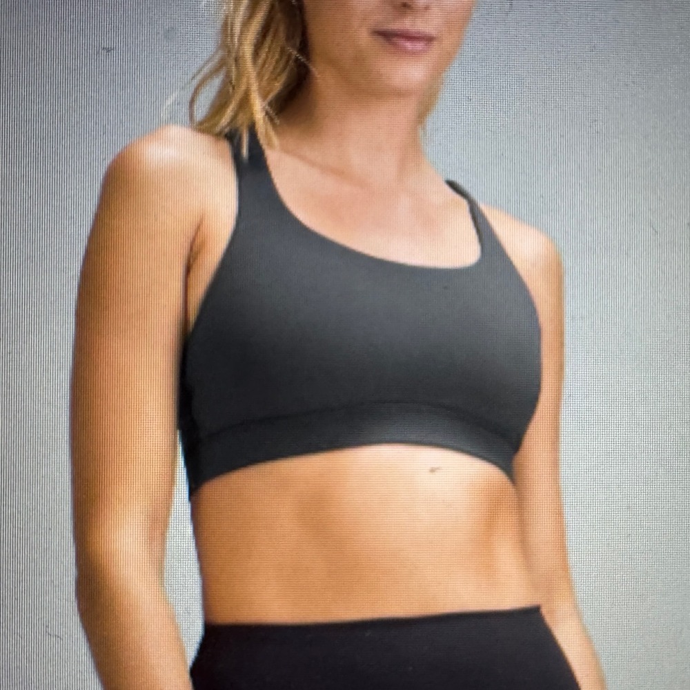 Lululemon Energy Bra Womens 10 Graphite Grey Luxtreme Medium Support W2EB2S